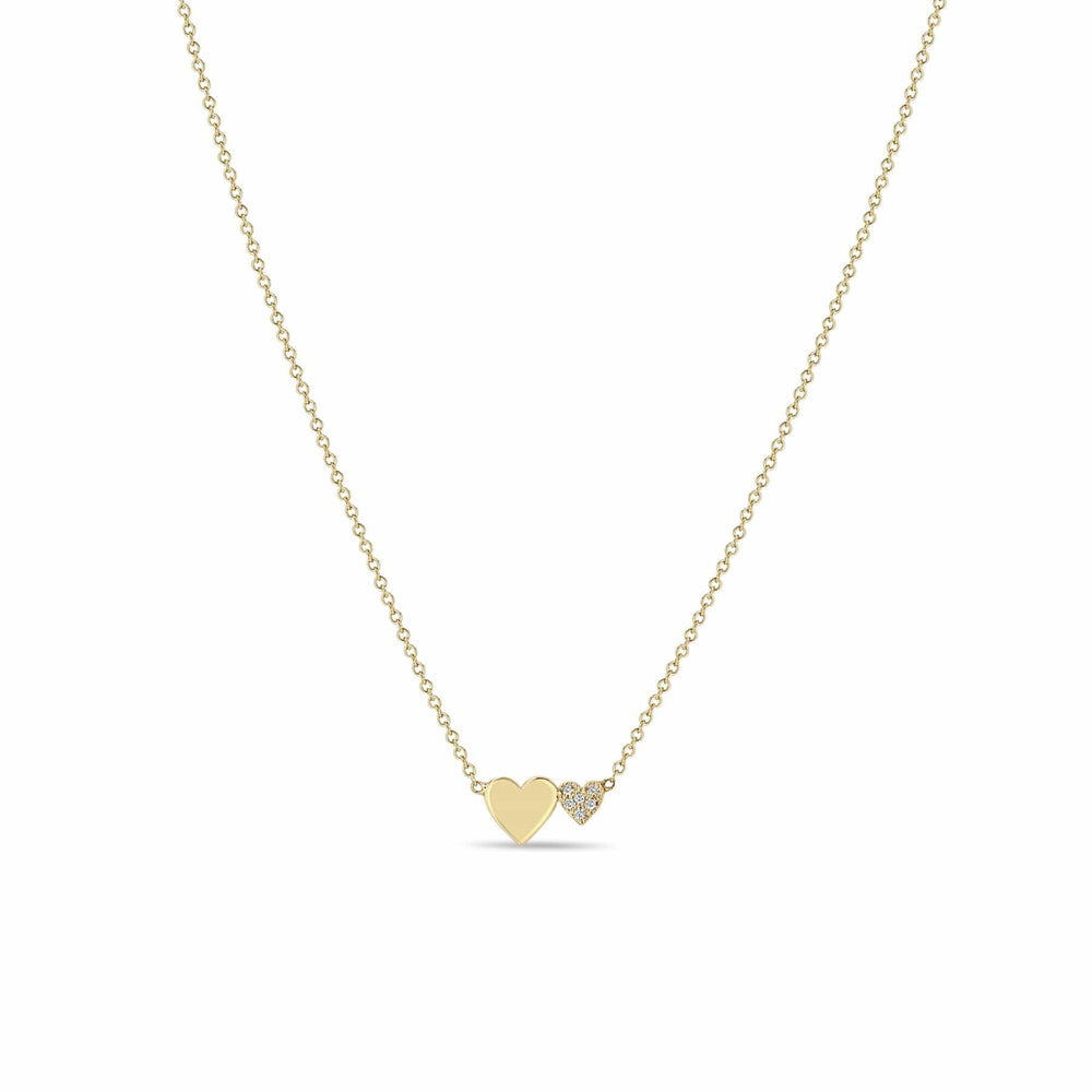 NKL-14K Midi Bitty Heart Set Necklace