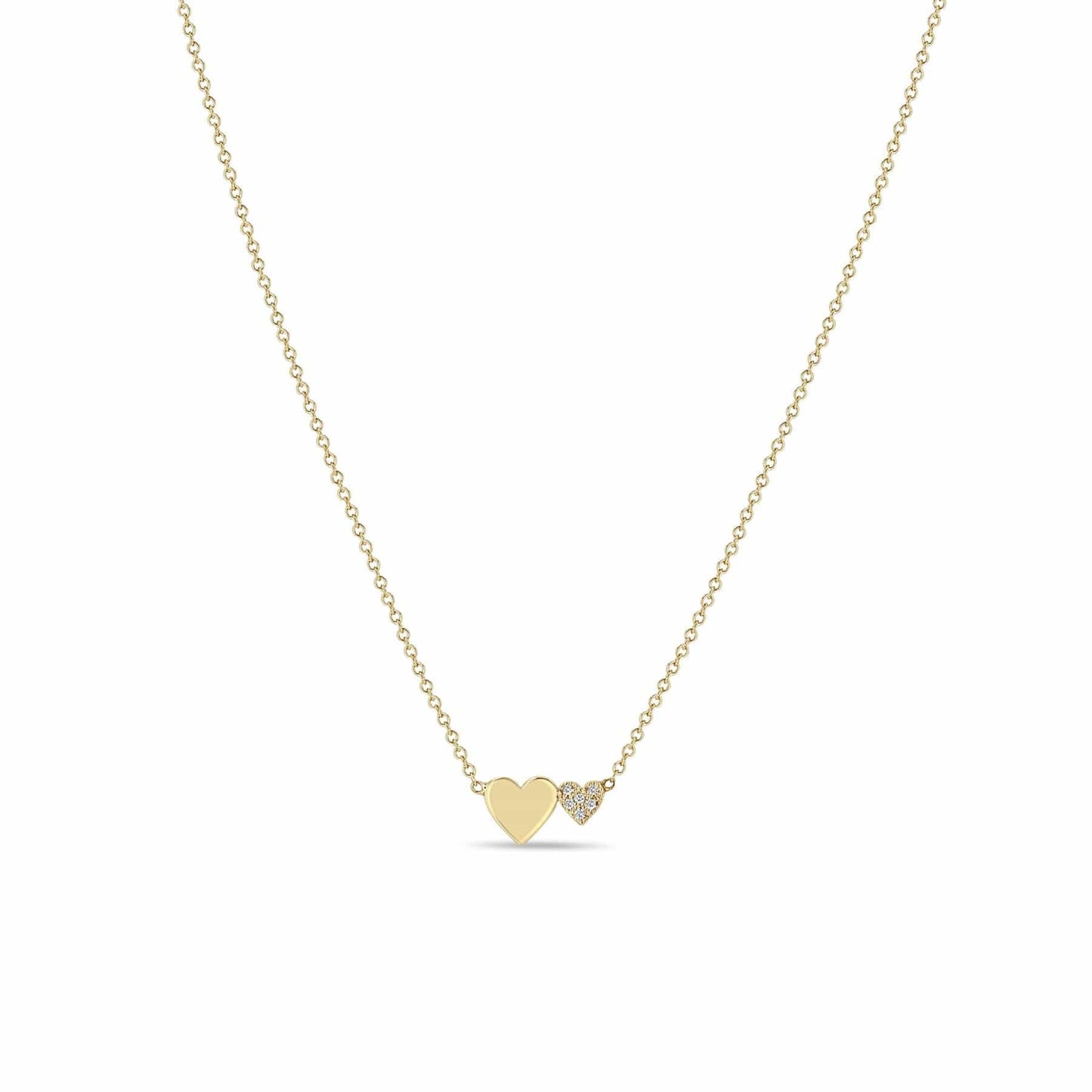 NKL-14K Midi Bitty Heart Set Necklace