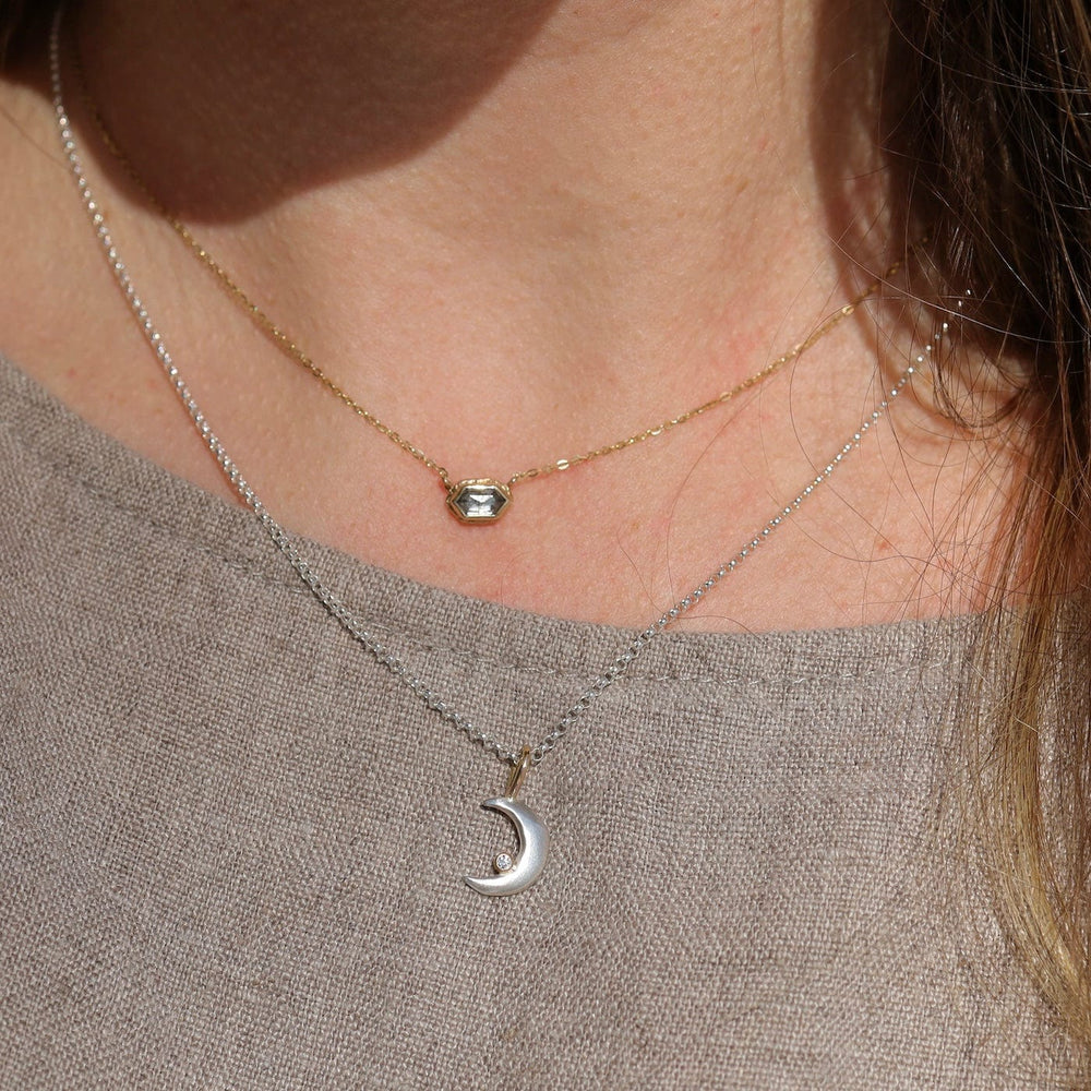 
                      
                        NKL-14K Mini Luna Necklace Mixed Metal
                      
                    