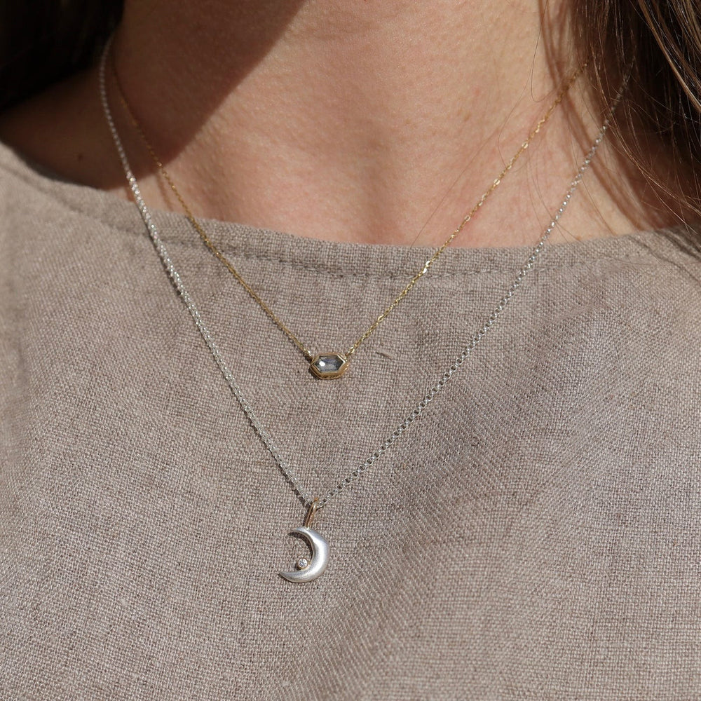 
                      
                        NKL-14K Mini Luna Necklace Mixed Metal
                      
                    