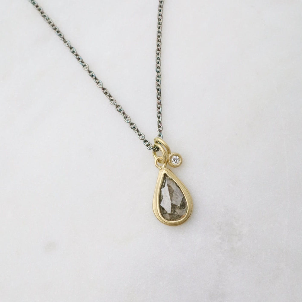 
                      
                        NKL-14K One-of-a-kind Opaque & White Diamond Necklace
                      
                    