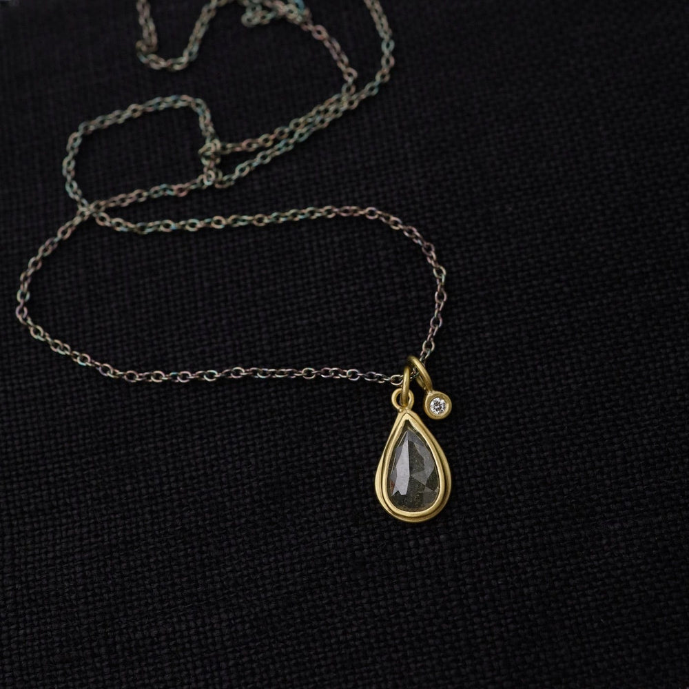 
                      
                        NKL-14K One-of-a-kind Opaque & White Diamond Necklace
                      
                    