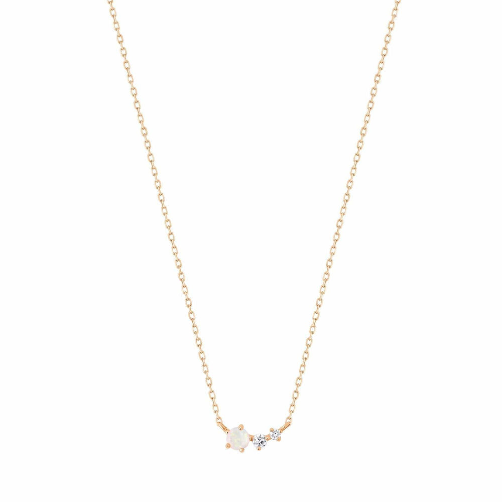 
                      
                        NKL-14K Opal & Diamond Necklace
                      
                    