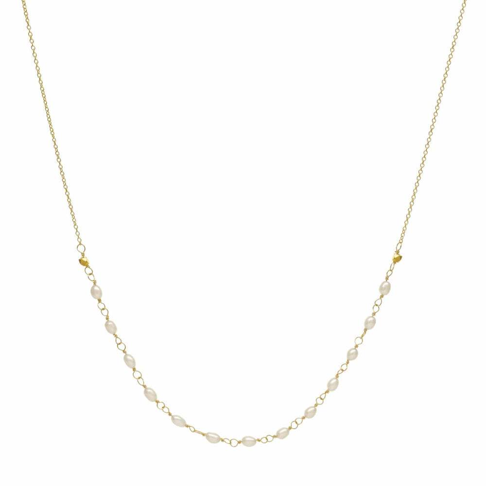 
                      
                        NKL-14K Oval Freshwater Pearl Tied Necklace
                      
                    