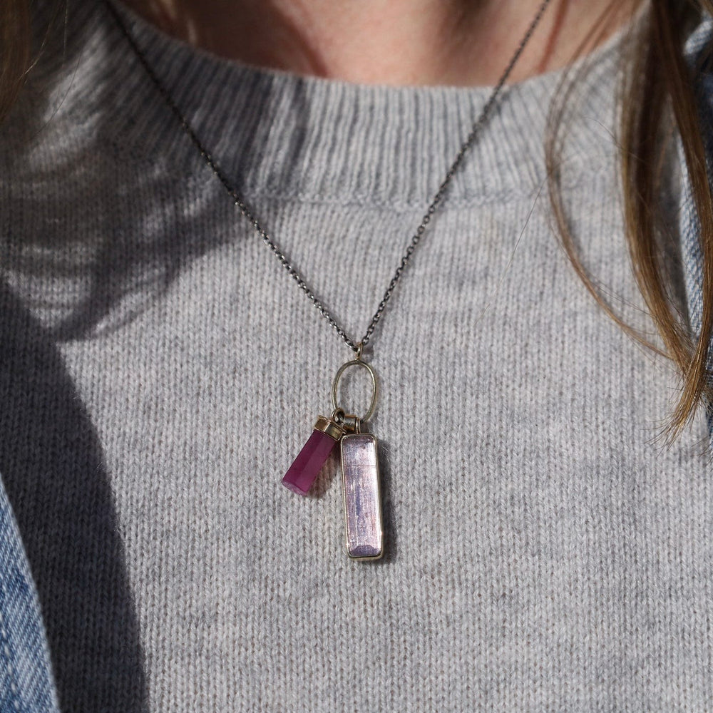 
                  
                    NKL-14K Oxidized Sterling & 14K Gold Necklace w/ Rectangul
                  
                