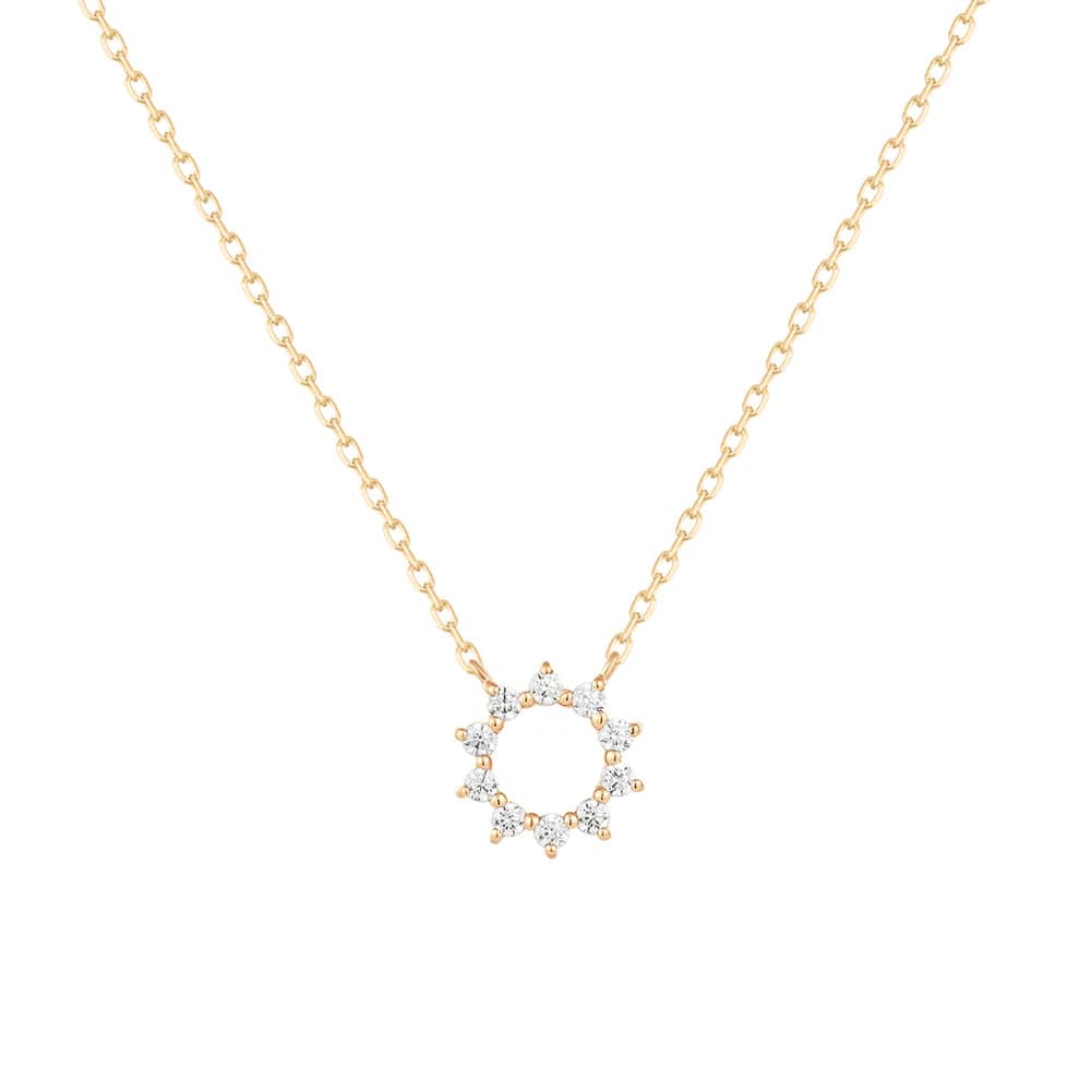 
                      
                        NKL-14K Paige Natural Diamond Circle Necklace
                      
                    