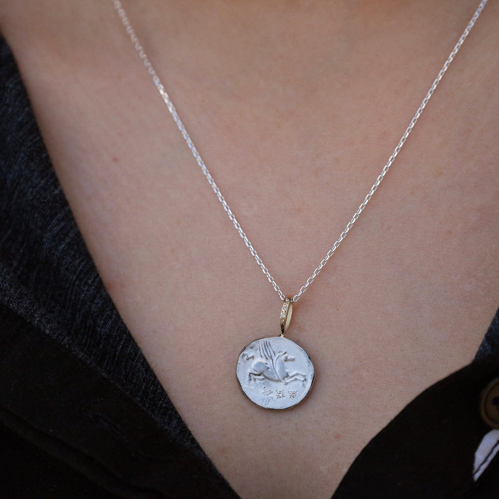 
                      
                        NKL-14K Pegasus - Self Love Sterling Silver & 14k Gold Necklace
                      
                    