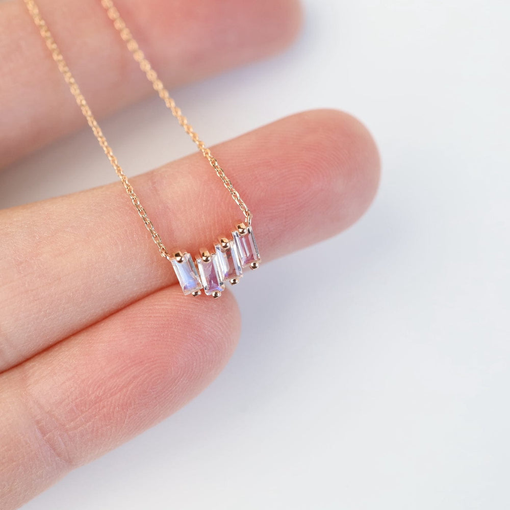 
                  
                    NKL-14K Rose Gold Mini Zig Zag Rainbow Moonstone Bar Necklace
                  
                