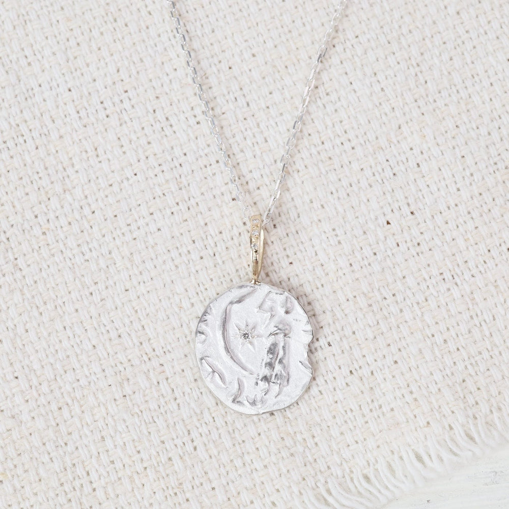 
                  
                    NKL-14K Sterling Silver  & 14K Gold Necklace - Faith Neckl
                  
                
