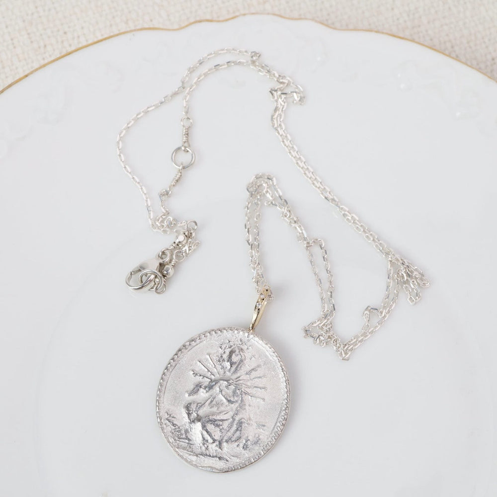 
                  
                    NKL-14K Sterling Silver  & 14K Gold Necklace - Miracles-La
                  
                