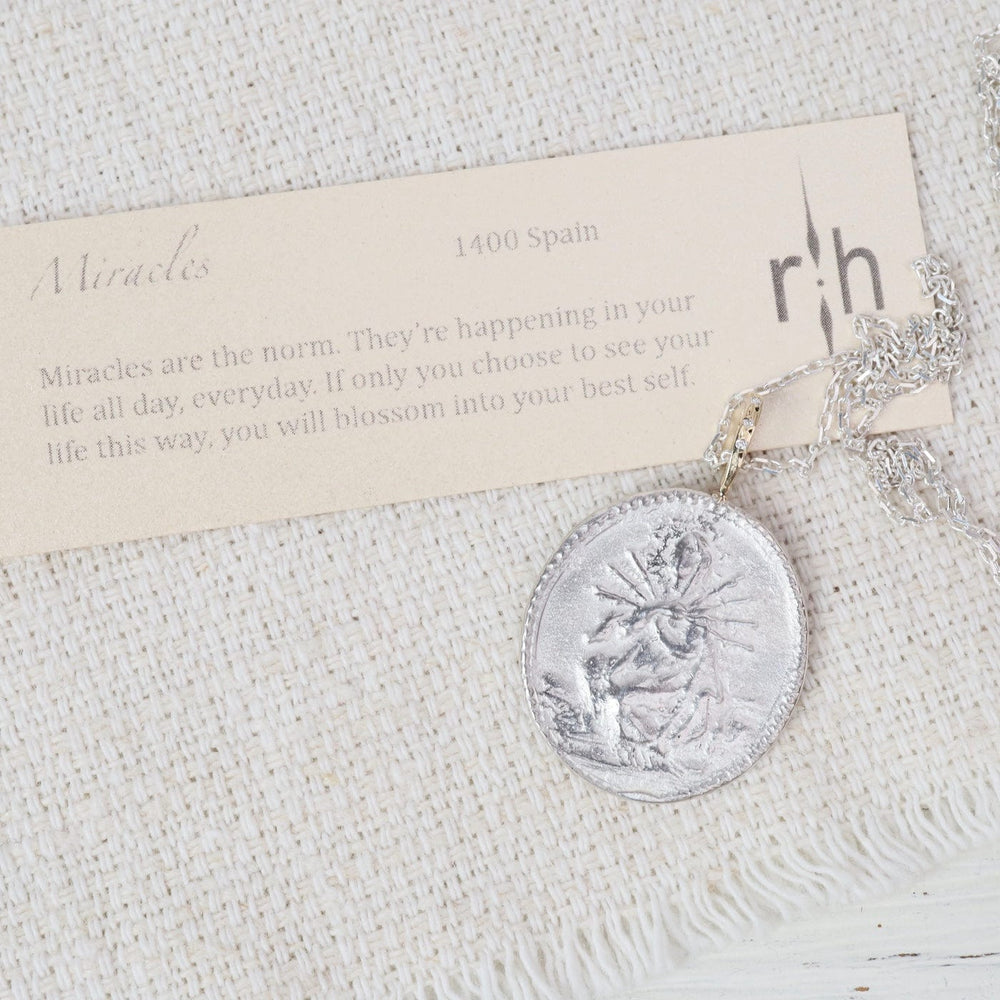 
                  
                    NKL-14K Sterling Silver  & 14K Gold Necklace - Miracles-La
                  
                