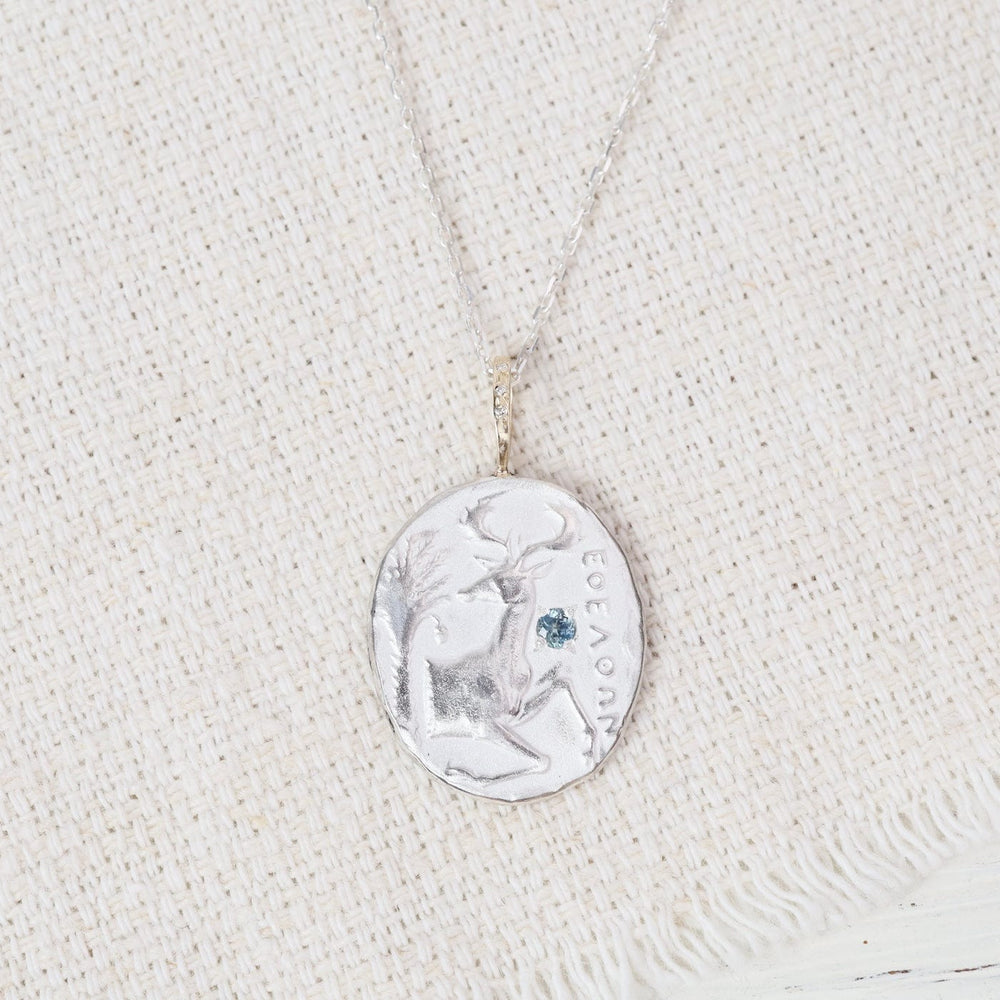 
                  
                    NKL-14K Sterling Silver & 14K Gold - The Stag - Reverence
                  
                