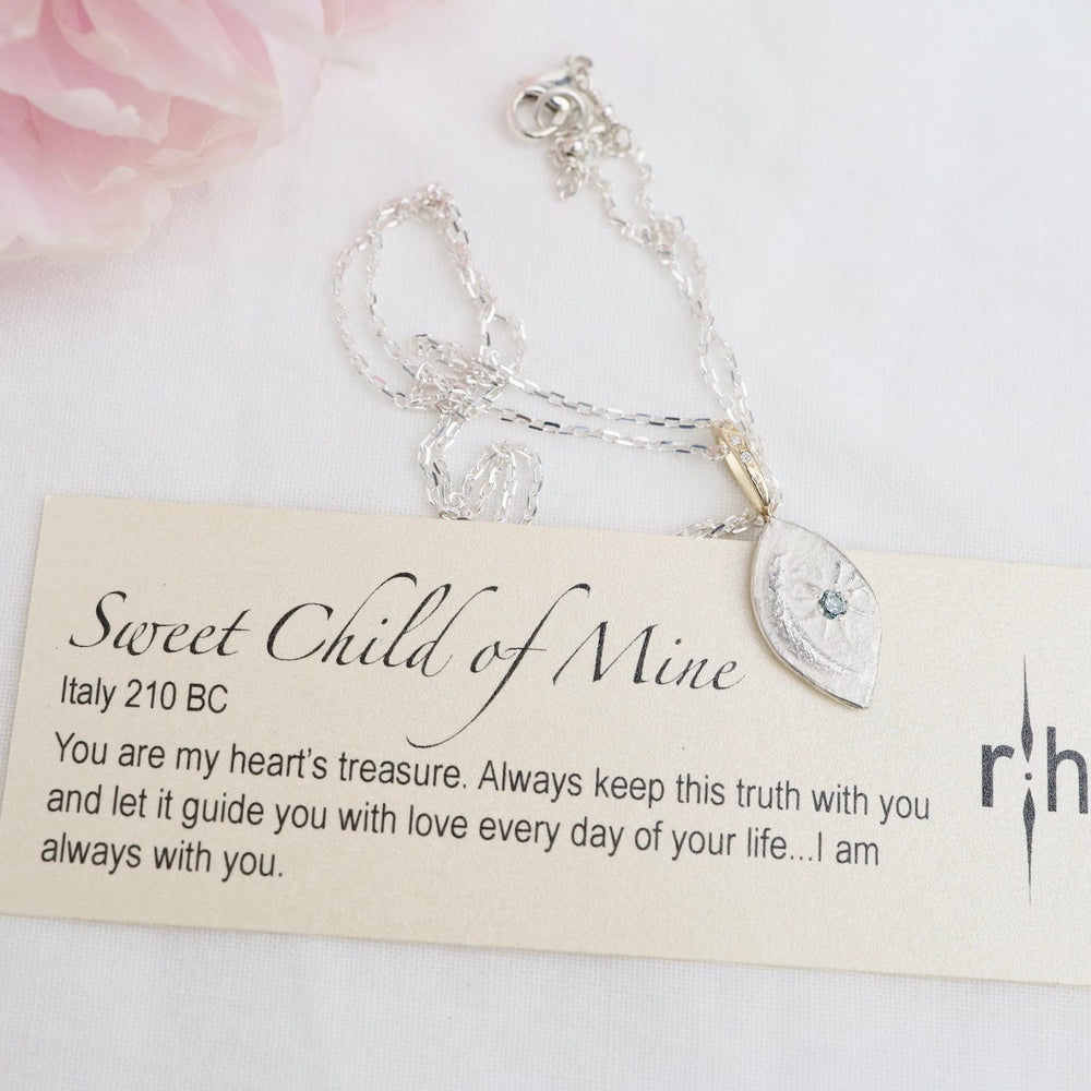 
                      
                        NKL-14K Sweet Child of Mine Necklace Sterling Silver & 14k
                      
                    