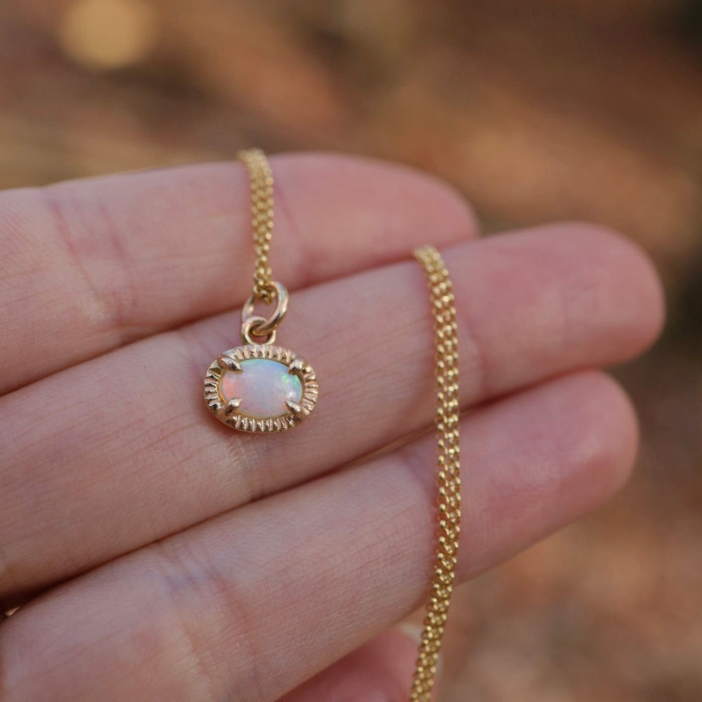 
                      
                        NKL-14K Swell Necklace - Opal
                      
                    