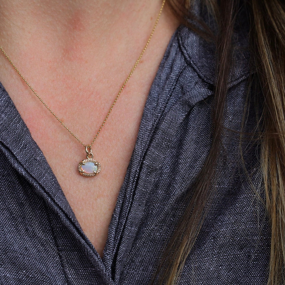 
                      
                        NKL-14K Swell Necklace - Opal
                      
                    