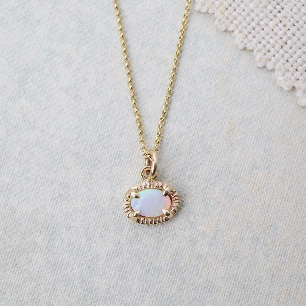 
                      
                        NKL-14K Swell Necklace - Opal
                      
                    