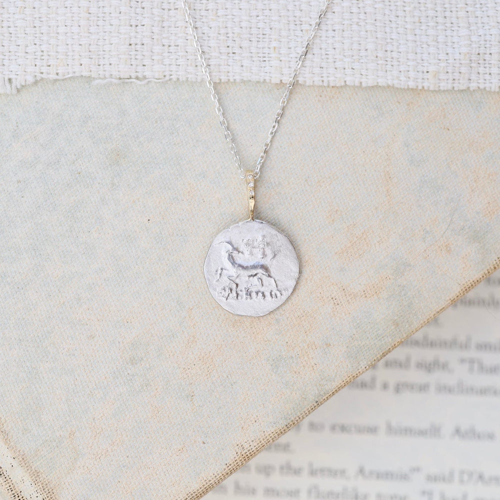 
                      
                        NKL-14K The Goat Sterling Silver & 14k Gold Necklace
                      
                    