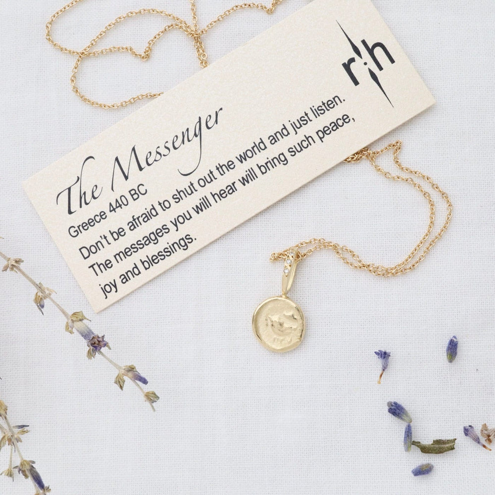 
                      
                        NKL-14K The Messenger 14k Gold Necklace
                      
                    