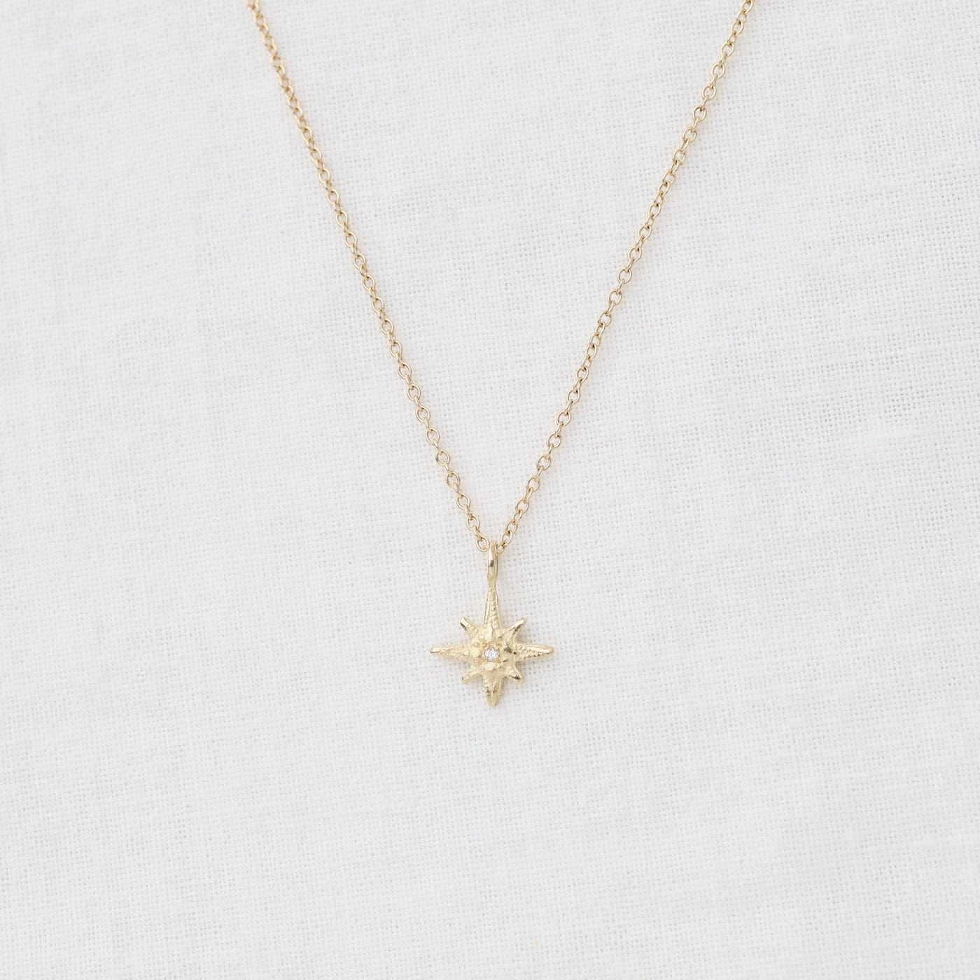 NKL-14K Tiny Gratitude Star Necklace