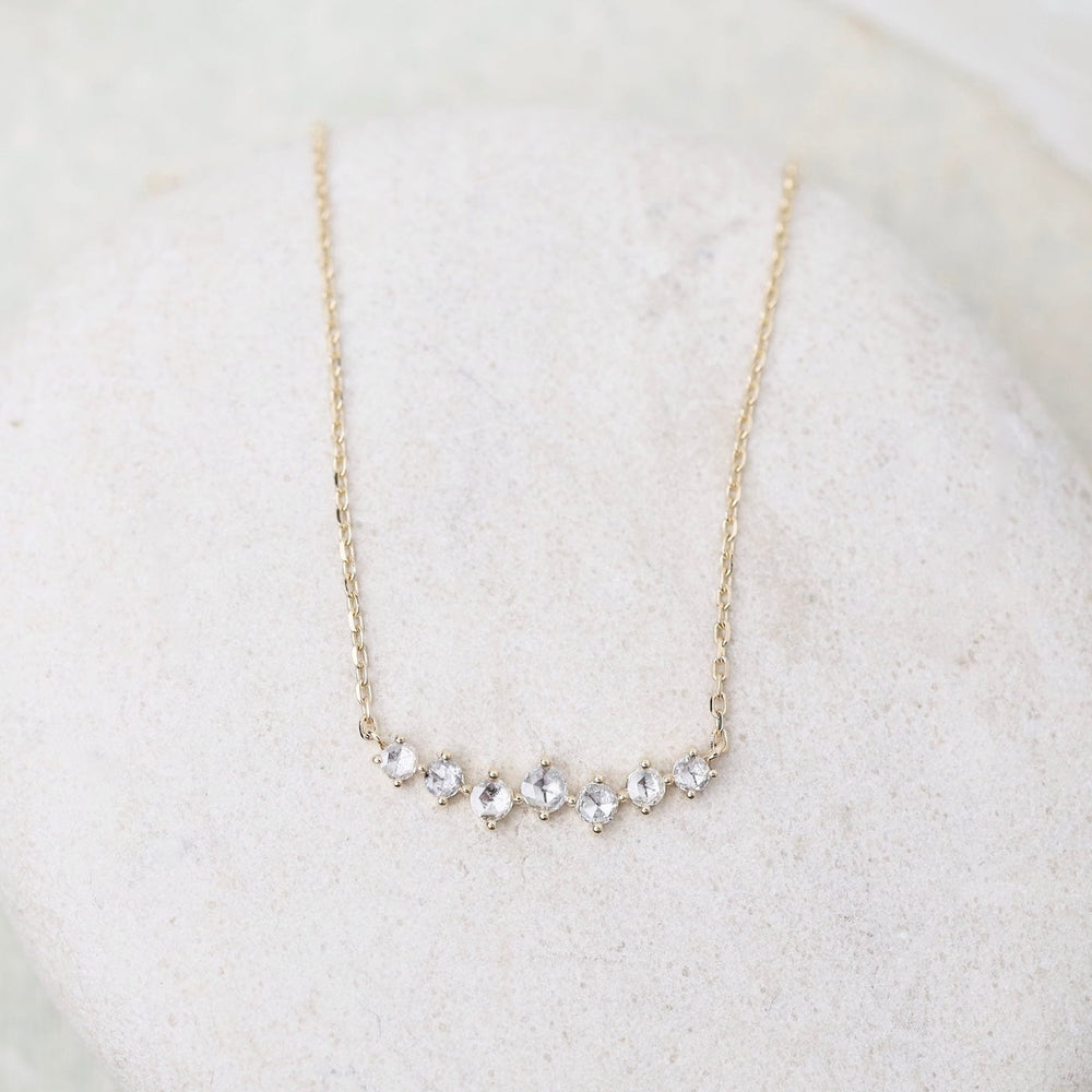 
                      
                        NKL-14K Twisted Rose Cut Diamonds Necklace
                      
                    