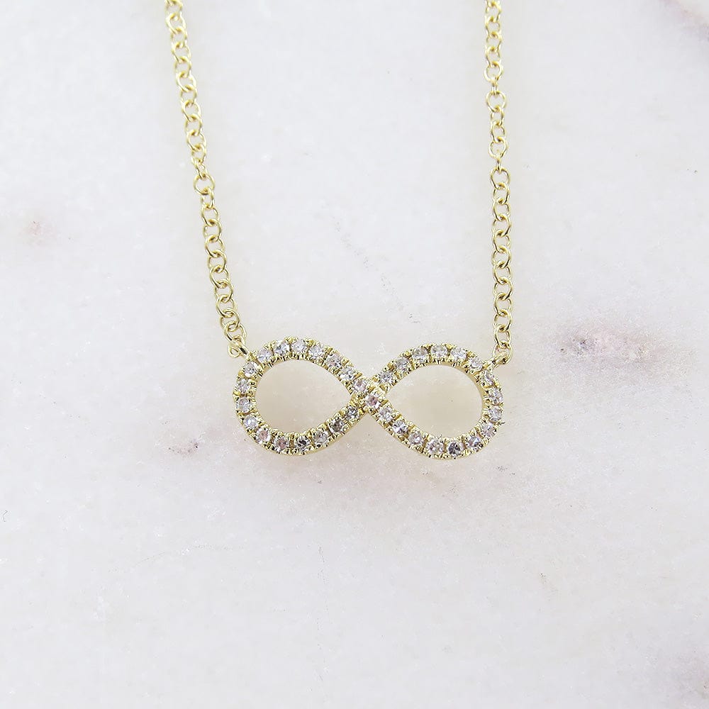 
                      
                        NKL-14K YELLOW GOLD MINI INFINITY NECKLACE
                      
                    