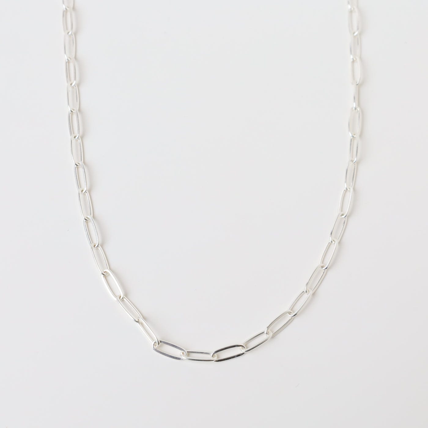 NKL 18" Sterling Silver Flat Drawn Cable Chain