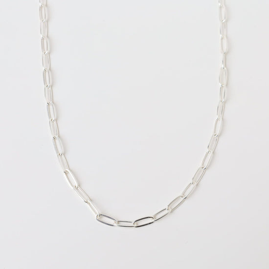 NKL 18" Sterling Silver Flat Drawn Cable Chain