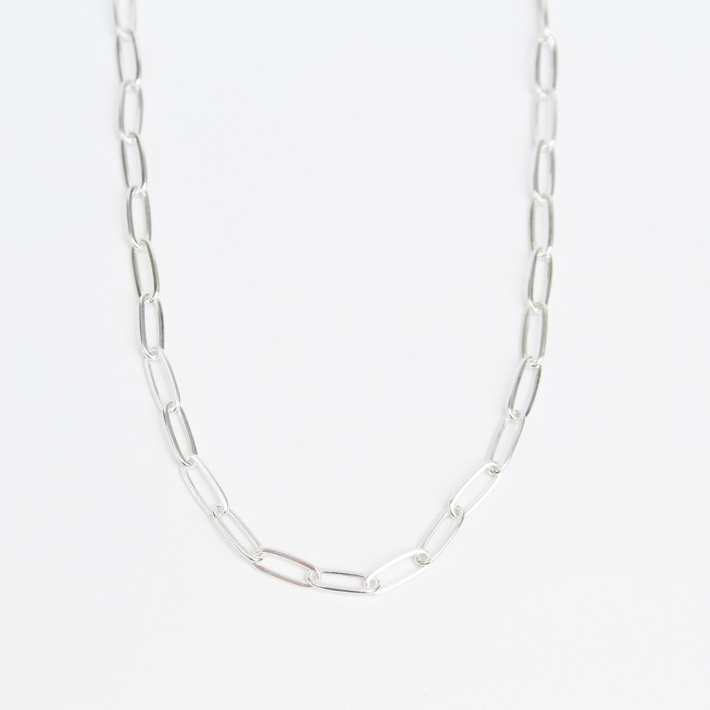 NKL 18" Sterling Silver Paperclip Chain