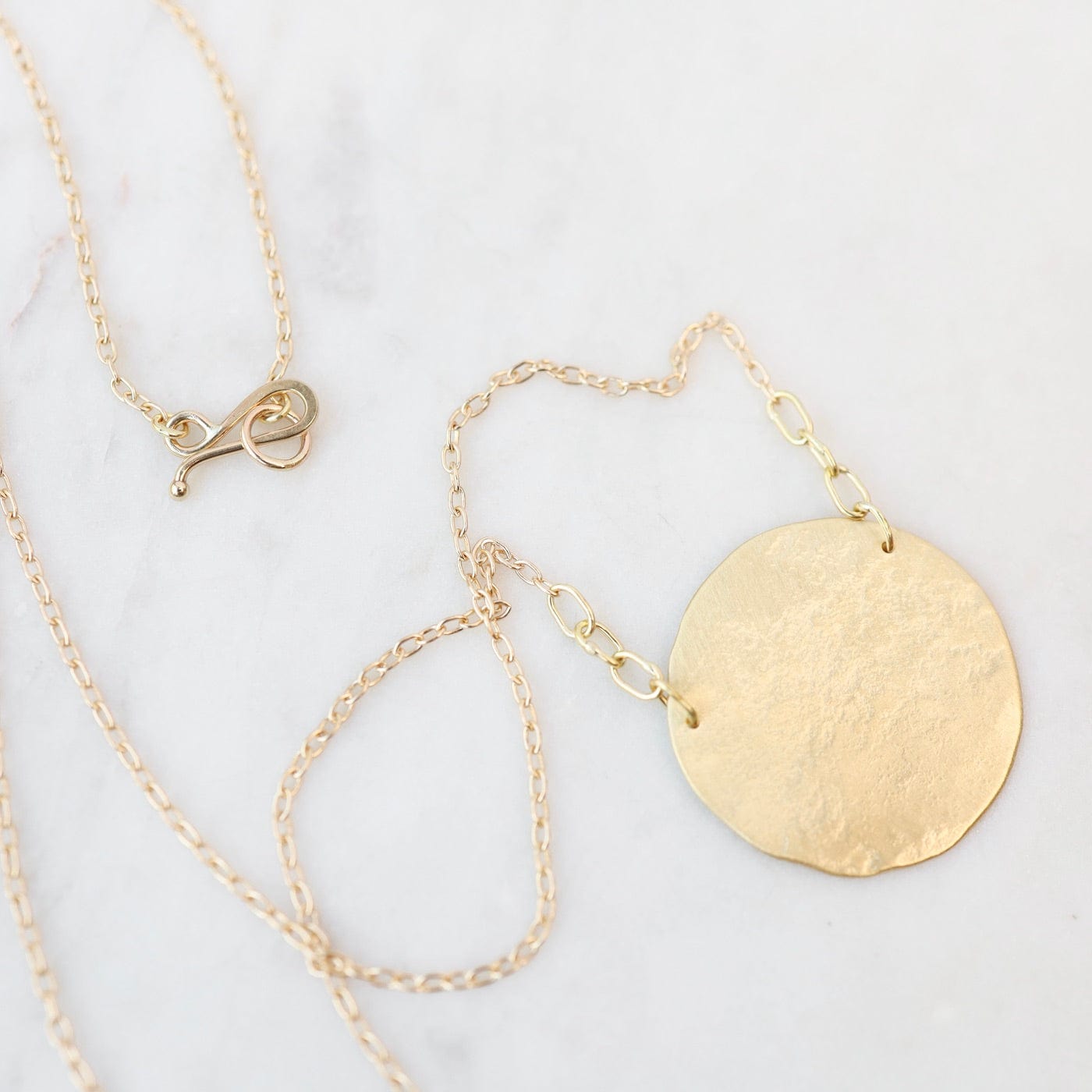 Load image into Gallery viewer, NKL-18K 18k Gold Paper Moon Necklace
