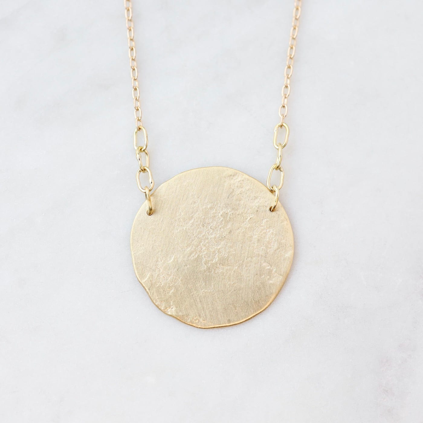 NKL-18K 18k Gold Paper Moon Necklace