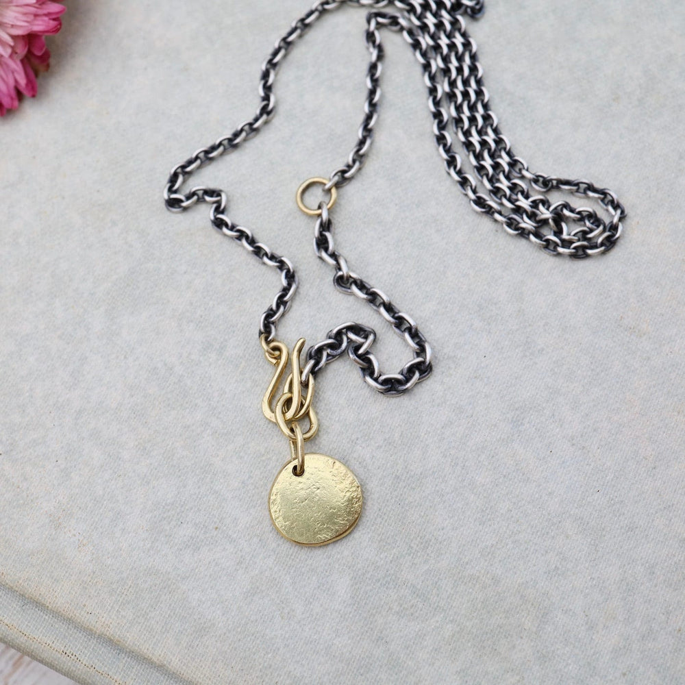 
                      
                        NKL-18K 18k Golden Medallion Lariat Necklace
                      
                    