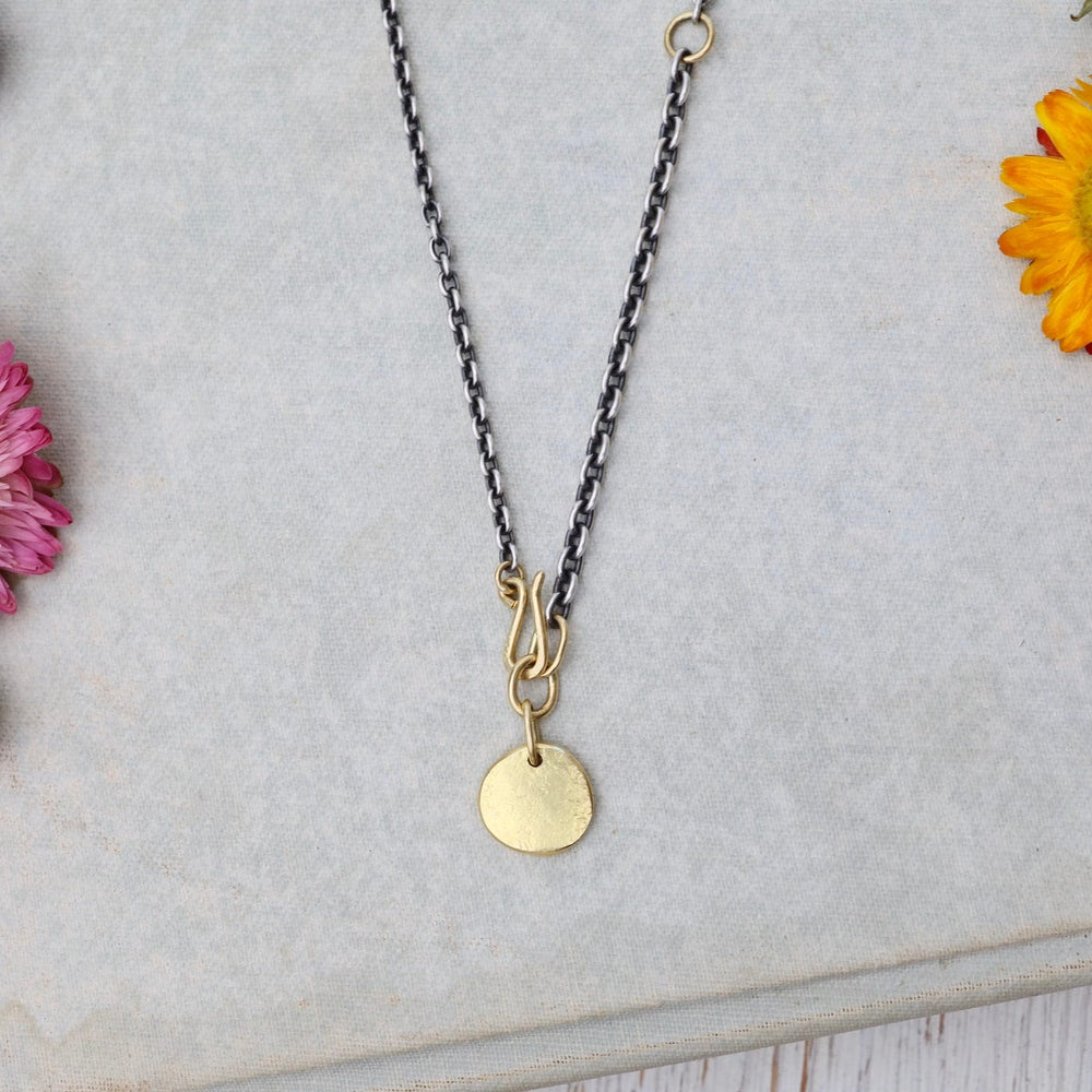 
                  
                    NKL-18K 18k Golden Medallion Lariat Necklace
                  
                