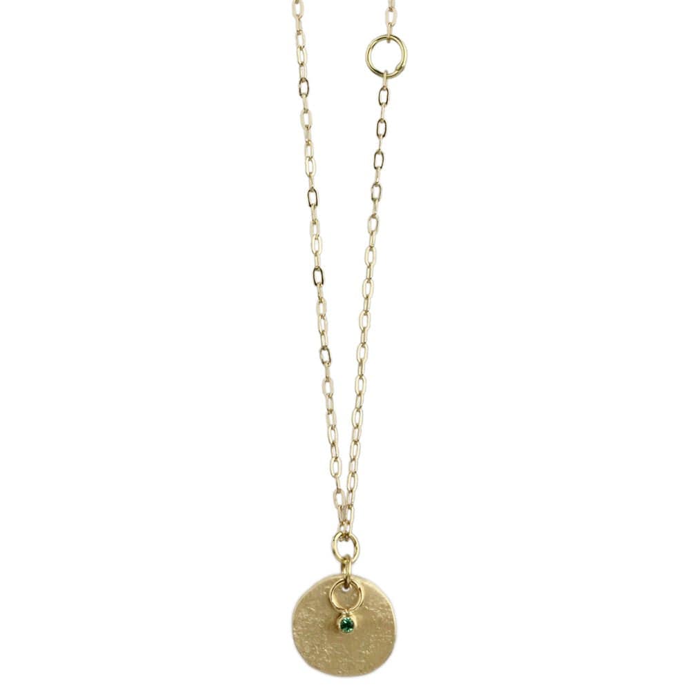 NKL-18K 18k Mini Astrid Necklace with Emerald
