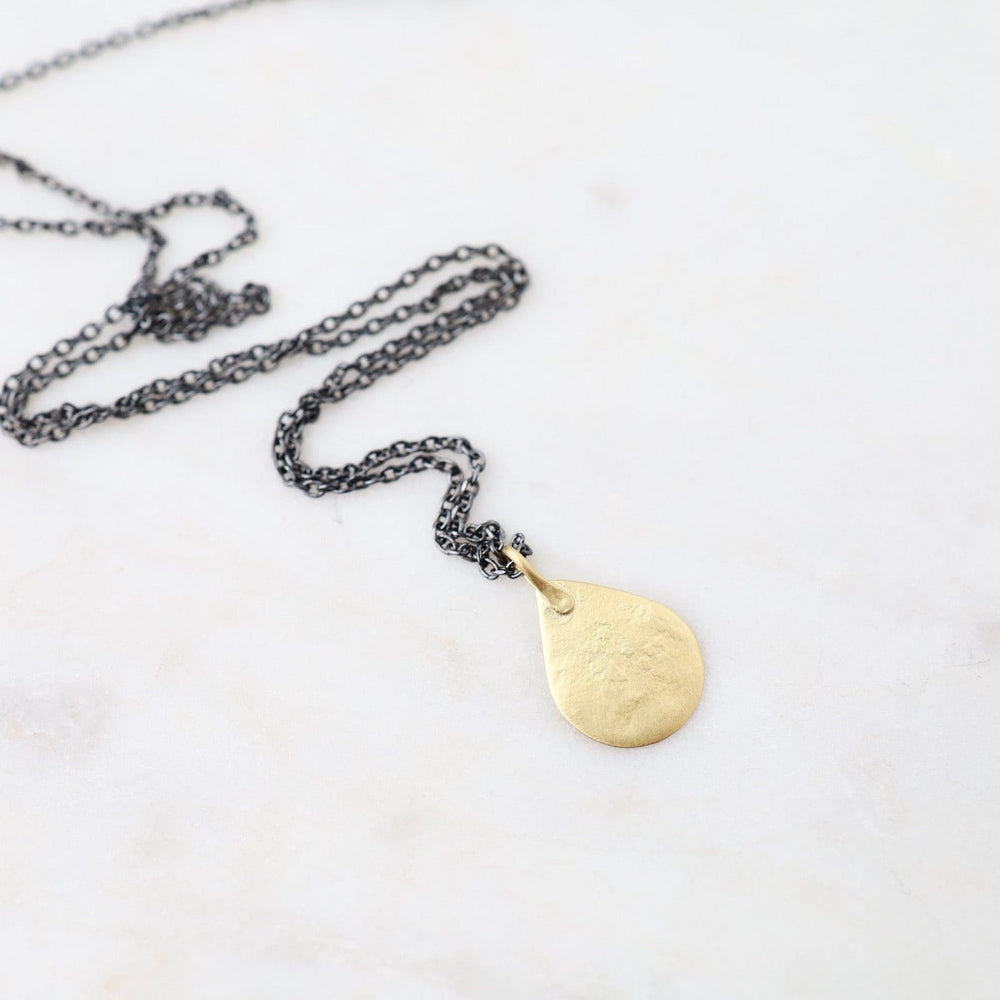 
                      
                        NKL-18K 18k Tiny Parchment Teardrop Necklace
                      
                    