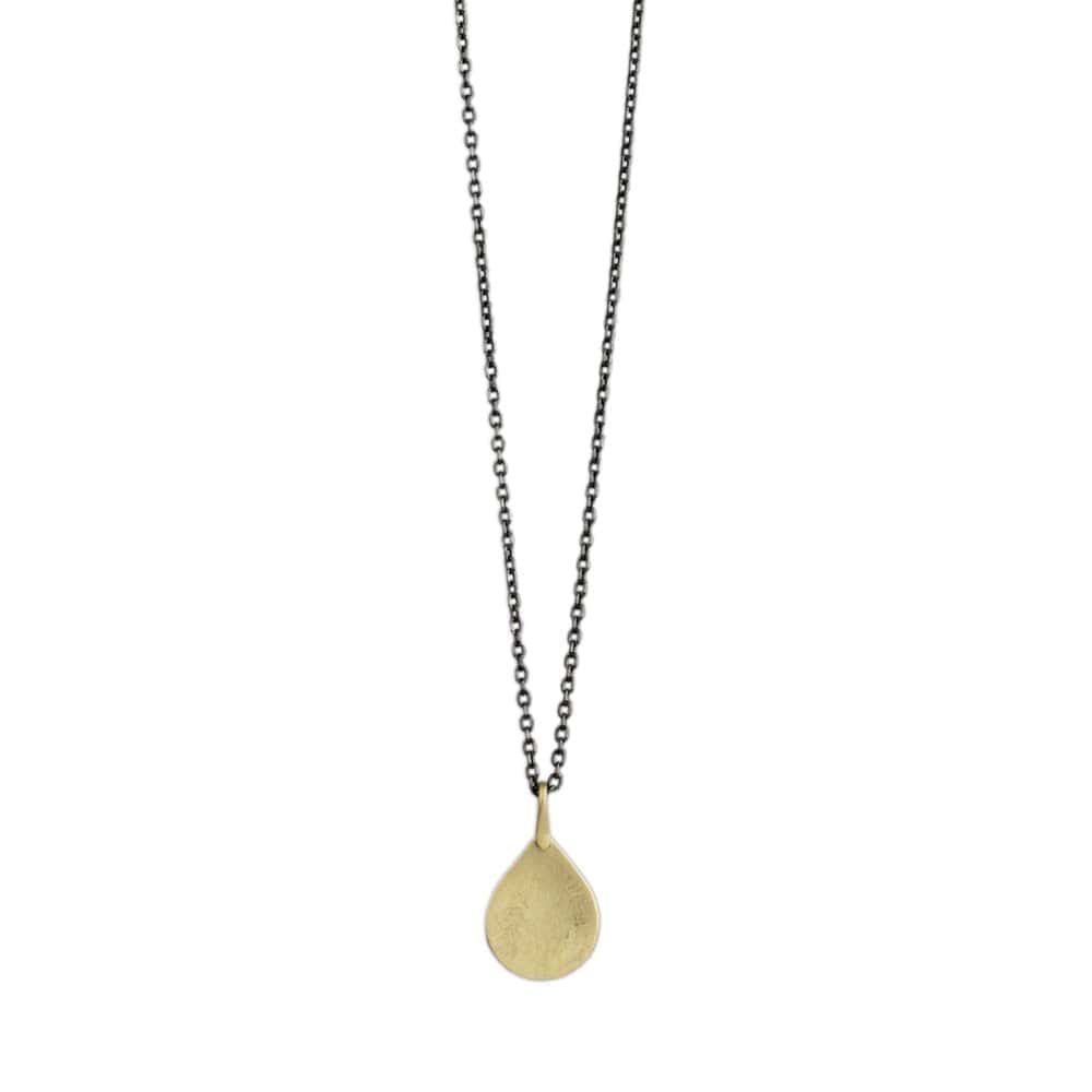 
                      
                        NKL-18K 18k Tiny Parchment Teardrop Necklace
                      
                    