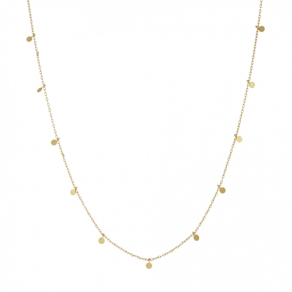 
                      
                        NKL-18K 18k Yellow Gold Evenly Scattered Dots Necklace
                      
                    