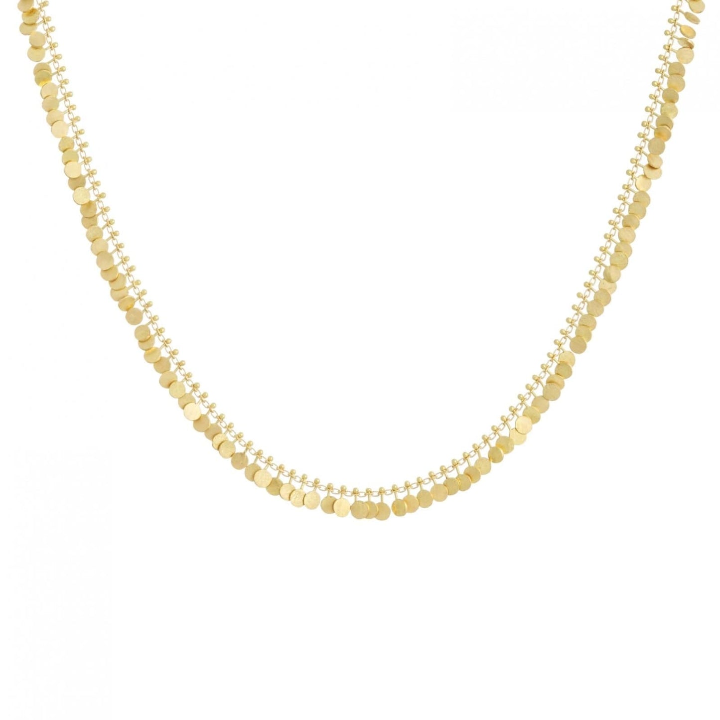Load image into Gallery viewer, NKL-18K 18k Yellow Gold Fully Dotted Necklace
