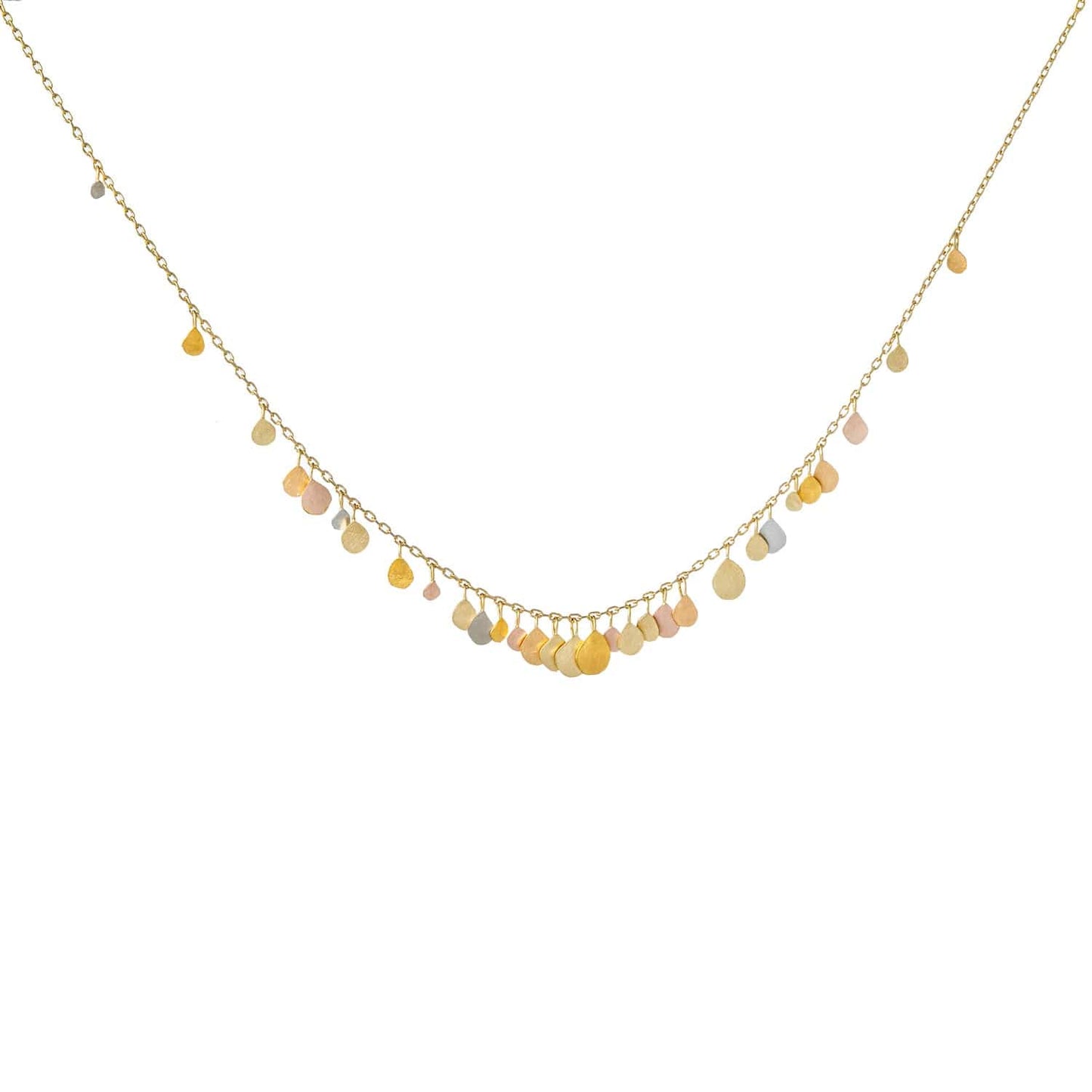 NKL-18K 18k Yellow Gold & Rainbow Gold Birdsong Necklace