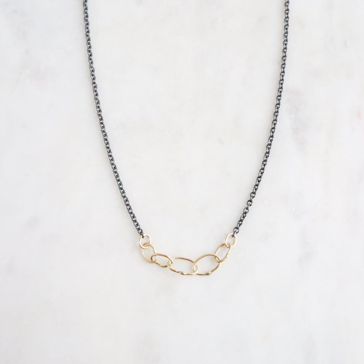 NKL-18K Babble Two Tone Necklace