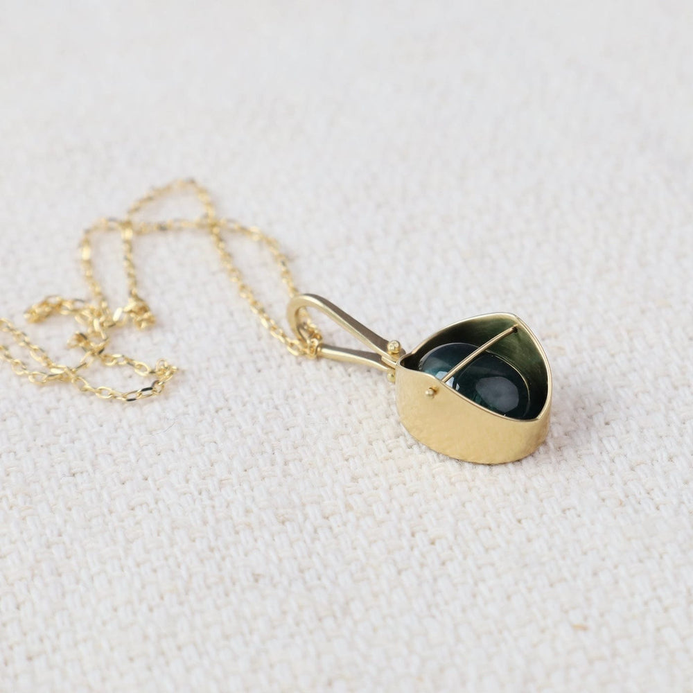 
                  
                    NKL-18K Captured Blue-Green Tourmaline Necklace
                  
                