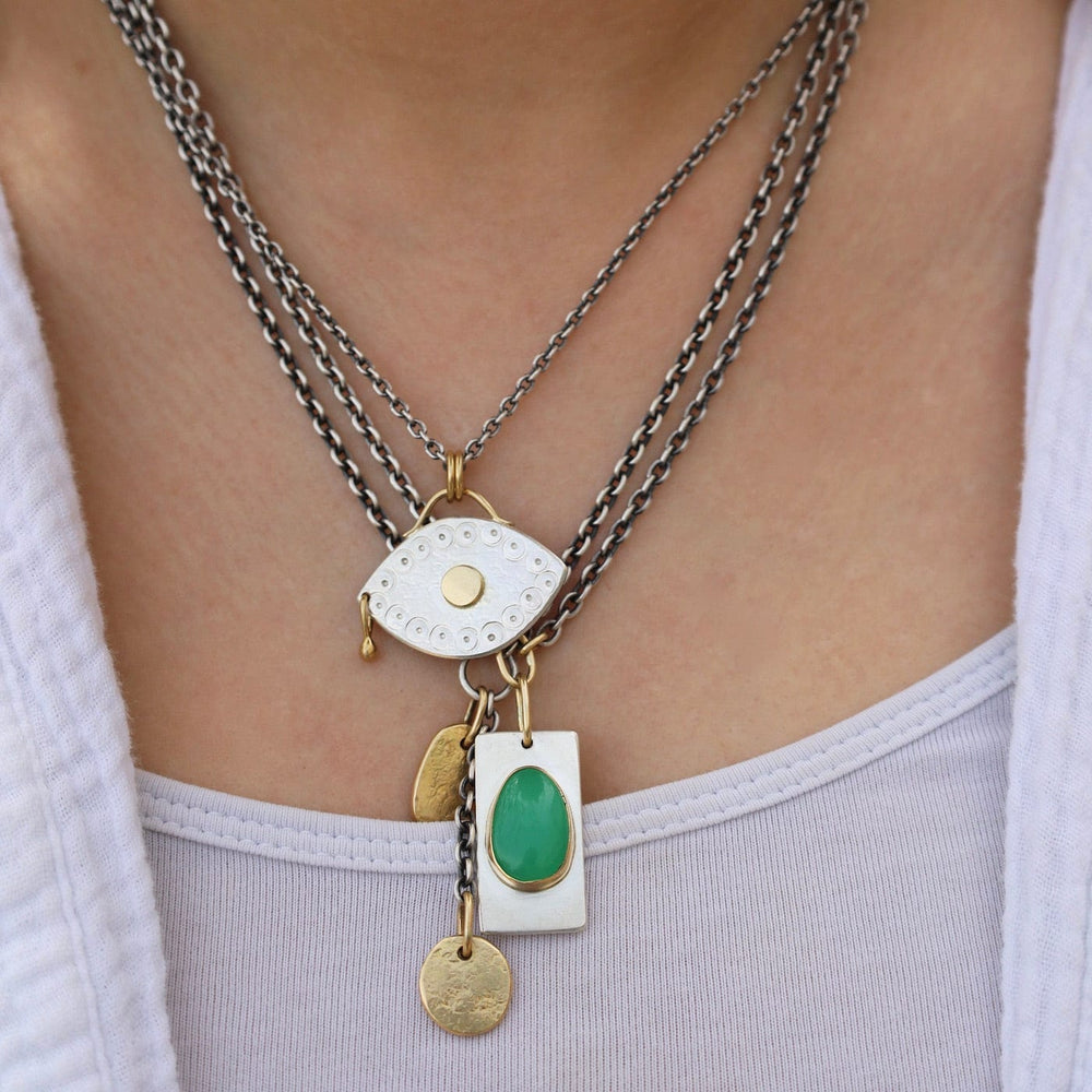 
                  
                    NKL-18K Chrysoprase Portal Necklace - One of a Kind
                  
                