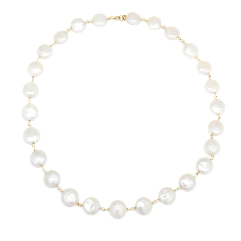 
                      
                        NKL-18K Coin Pearl Tied Necklace
                      
                    