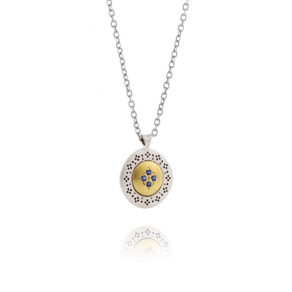 
                      
                        NKL-18K Four Star Harmony Pendant with Sapphire
                      
                    