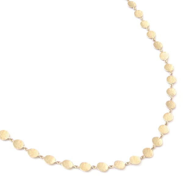 
                      
                        NKL-18K Full Hammered Disc Necklace
                      
                    