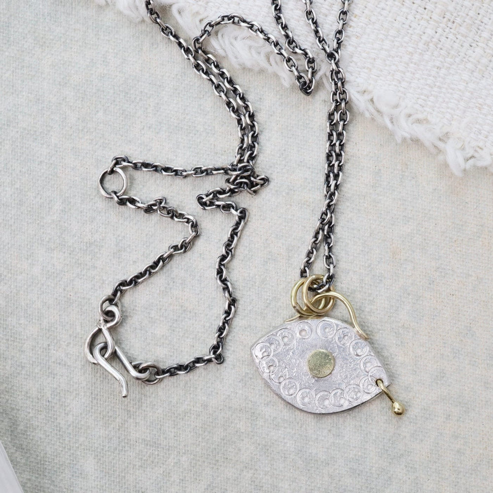 
                      
                        NKL-18K Golden Teardrop Eye Necklace
                      
                    