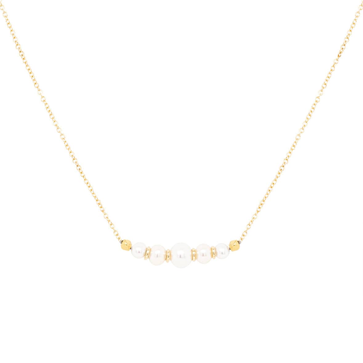 NKL-18K *Limited Edition* Cascading Round Pearl Necklace