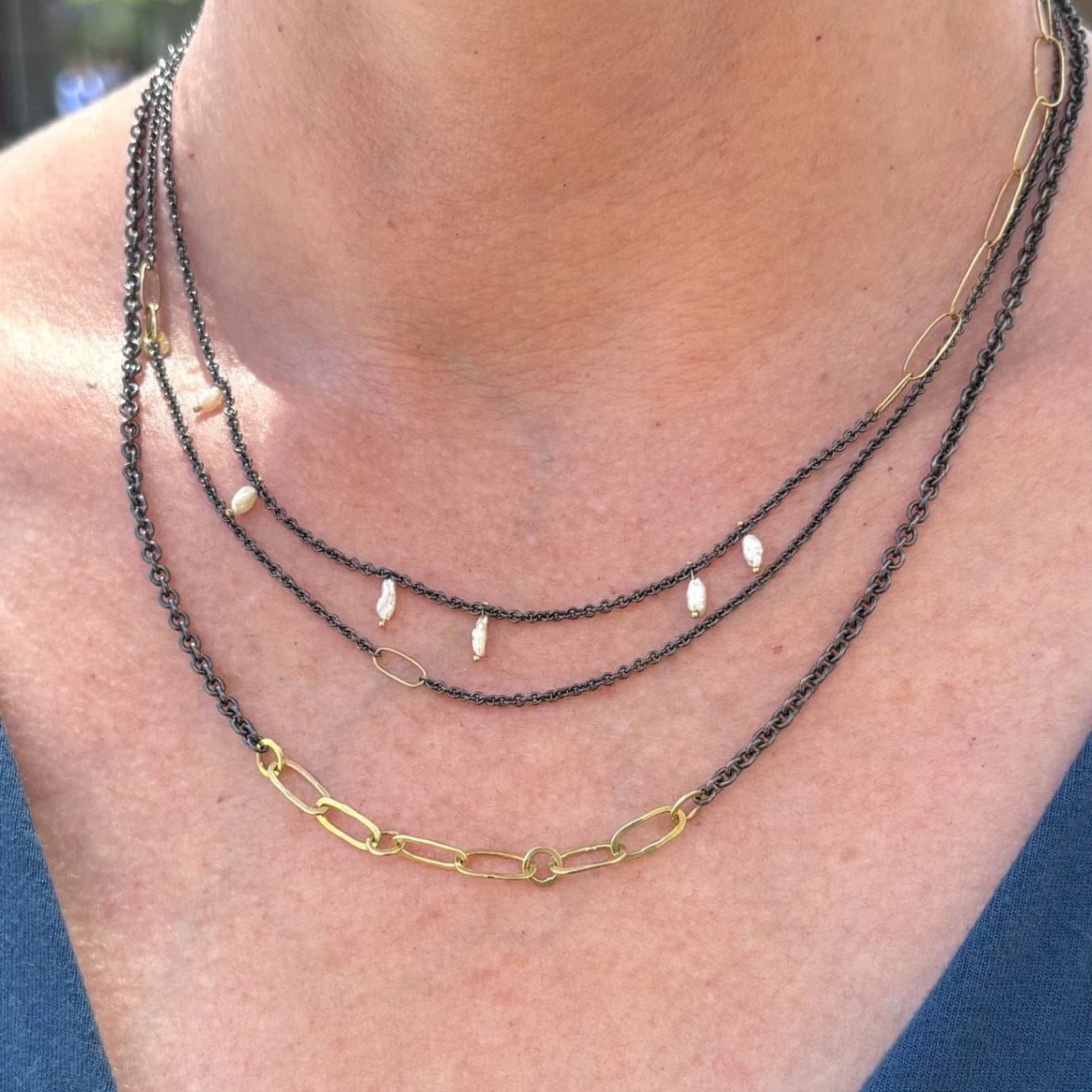 NKL-18K Long Kitchen Sink Necklace