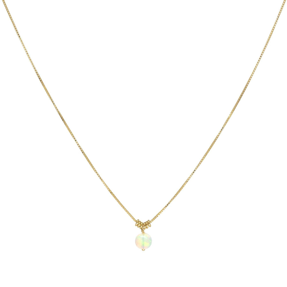 
                      
                        NKL-18K 'Luna' Delicate Opal Necklace
                      
                    