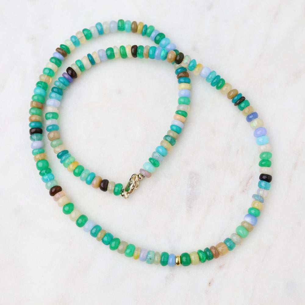 
                      
                        NKL-18K Multi Green & Blue Opal Necklace
                      
                    