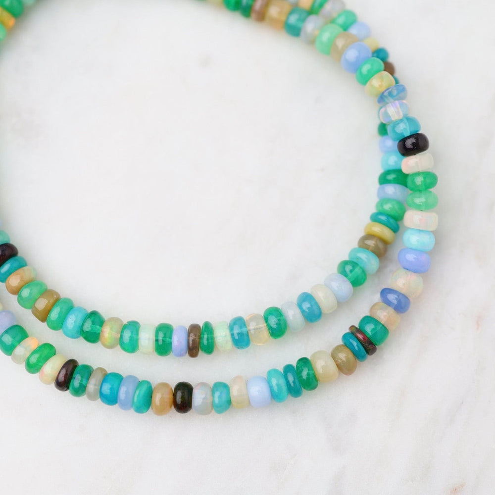 
                      
                        NKL-18K Multi Green & Blue Opal Necklace
                      
                    